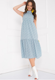 ПЛАТЬЕ СЕЙНУРА (МИНТ ФЛОВЕРС)