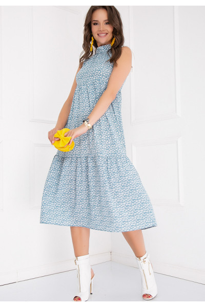 ПЛАТЬЕ СЕЙНУРА (МИНТ ФЛОВЕРС)