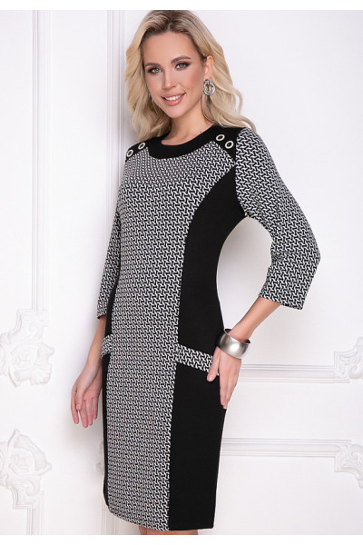 ПЛАТЬЕ СПОЛЕТО (БЛЭК ВАЙТ)