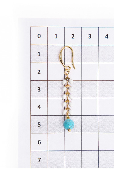 СЕРЬГИ ЛАГУНДИ (БИРЮЗА)