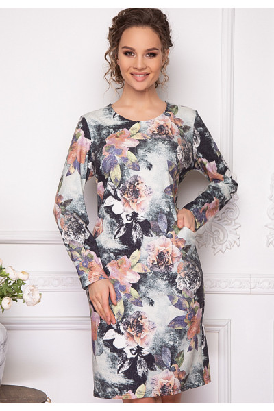 ПЛАТЬЕ МЕНАЙО (ГРЭЙ ФЛОВЕР)