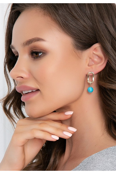 СЕРЬГИ ЮЛИНА (БИРЮЗА)