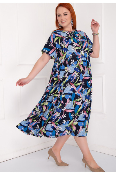 ПЛАТЬЕ ЛУЧЬЯНО (БЛУ ФЛОВЕРС)