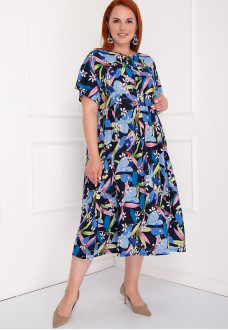 ПЛАТЬЕ ЛУЧЬЯНО (БЛУ ФЛОВЕРС)