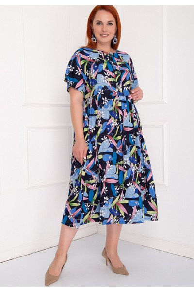 ПЛАТЬЕ ЛУЧЬЯНО (БЛУ ФЛОВЕРС)