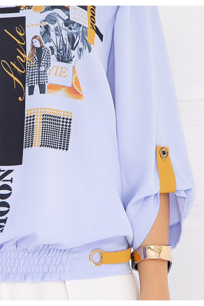 БЛУЗКА МЕДИЛЬЯНИ (ЛАЙТ БЛУ)