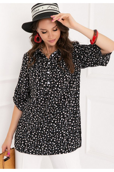 БЛУЗКА ВЕРЧЕЯ (БЛЭК ВАЙТ)