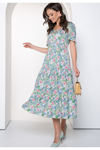 ПЛАТЬЕ ЛАМЕНЦИЯ (ГРИН ФЛОВЕРС) ПЛАТЬЕ ЛАМЕНЦИЯ (ГРИН ФЛОВЕРС)