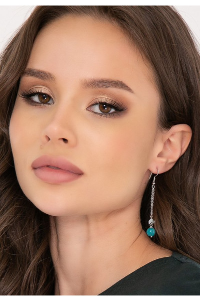 СЕРЬГИ ПОМЕЦИЯ (БИРЮЗА)