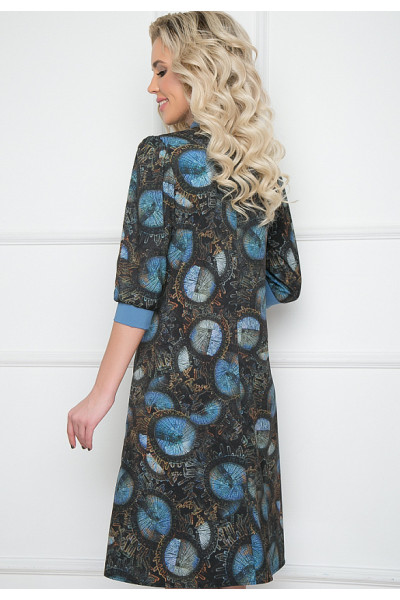 ПЛАТЬЕ ЛОЛИТА (ХАКИ БЛУ)