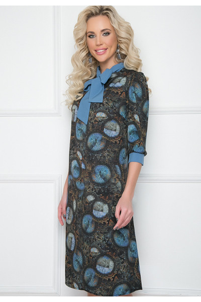 ПЛАТЬЕ ЛОЛИТА (ХАКИ БЛУ)