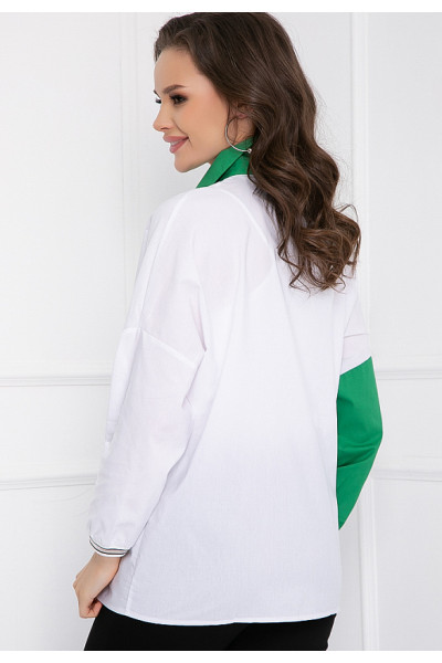 БЛУЗКА ФАЛЬКОНИ (ВАЙТ ГРИН)