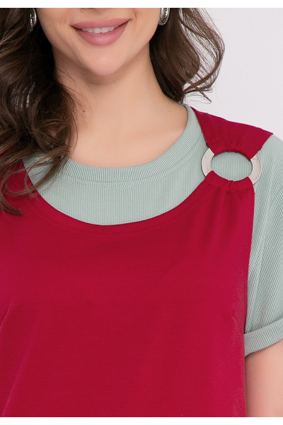 ПЛАТЬЕ САНТАРИ (ФУКСИЯ)