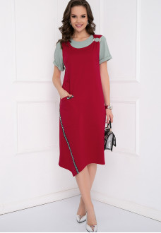 ПЛАТЬЕ САНТАРИ (ФУКСИЯ)