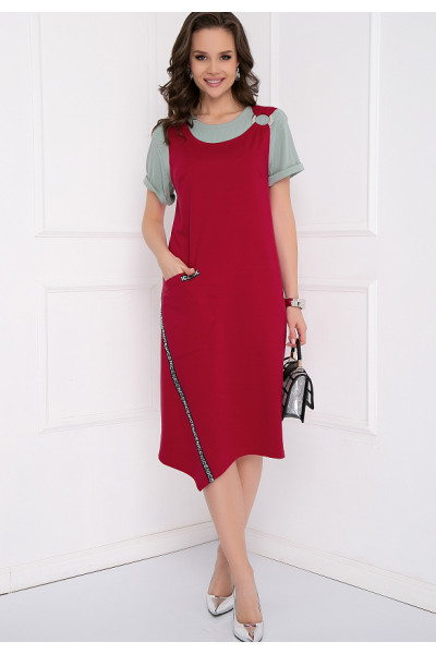 ПЛАТЬЕ САНТАРИ (ФУКСИЯ)