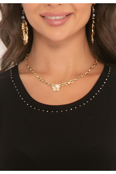 БЛУЗКА АЧИРЕЛЛИ (БЛЭК)