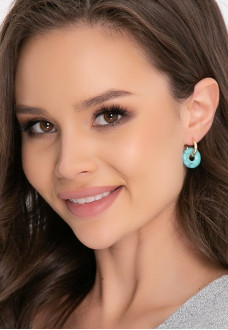 СЕРЬГИ ГАЛЛИАНИ (БИРЮЗА)