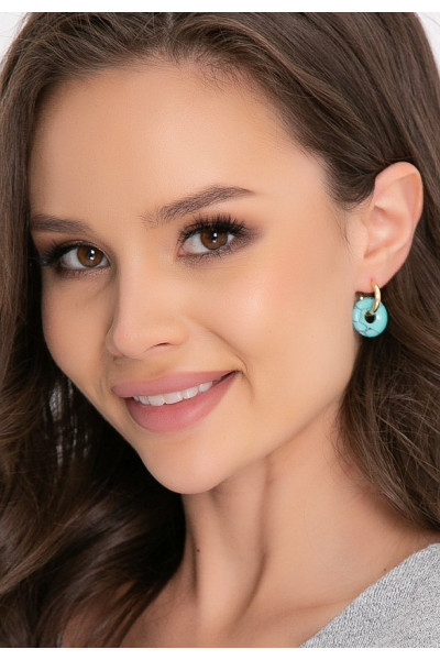 СЕРЬГИ ГАЛЛИАНИ (БИРЮЗА)