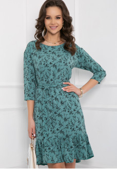 ПЛАТЬЕ МАССАНИ (ГРИН ФЛОВЕРС)