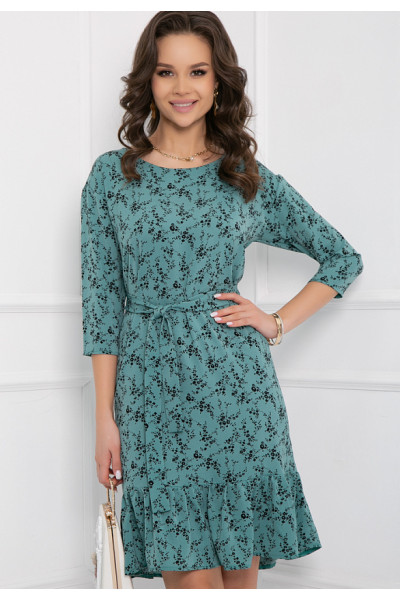 ПЛАТЬЕ МАССАНИ (ГРИН ФЛОВЕРС)