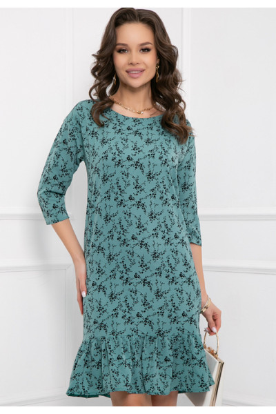 ПЛАТЬЕ МАССАНИ (ГРИН ФЛОВЕРС)