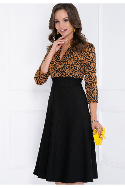 ПЛАТЬЕ РАВЕННА (БЛЭК ОХРА) ПЛАТЬЕ РАВЕННА (БЛЭК ОХРА)