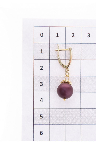 СЕРЬГИ ФОНСИ (БУРГУНДИ) СЕРЬГИ ФОНСИ (БУРГУНДИ)