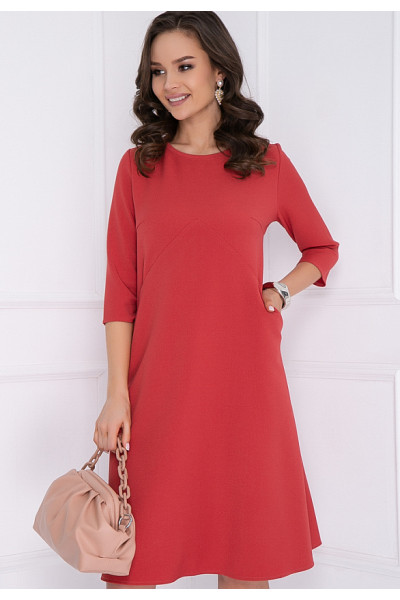 ПЛАТЬЕ КАРИЗИ (ТЕРРАКОТ)