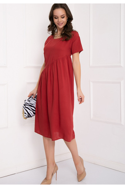 ПЛАТЬЕ ЛУГАНО (ТЕРРАКОТ)