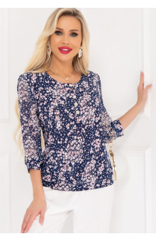 БЛУЗКА МЕЛАЦЦО (БЛУ ФЛОВЕРС)