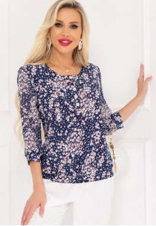 БЛУЗКА МЕЛАЦЦО (БЛУ ФЛОВЕРС)