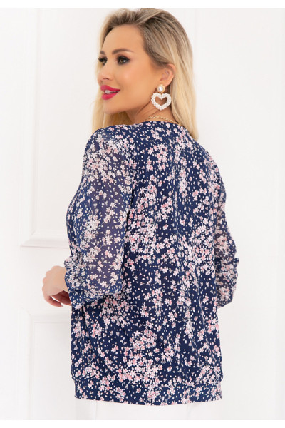 БЛУЗКА МЕЛАЦЦО (БЛУ ФЛОВЕРС)