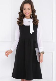 ПЛАТЬЕ РАФФЛИ (БЛЭК)