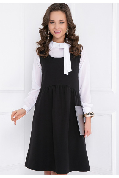 ПЛАТЬЕ РАФФЛИ (БЛЭК)