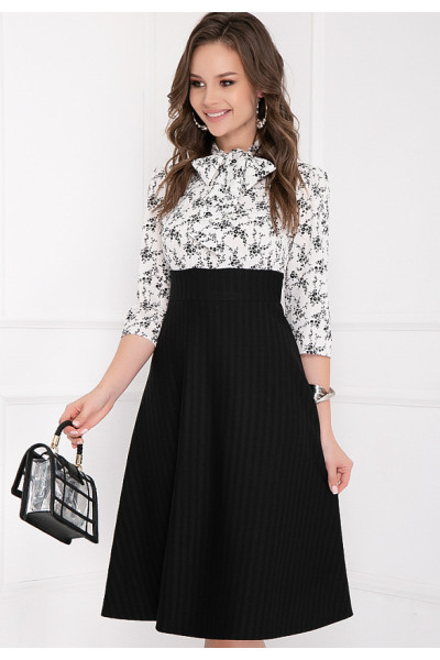 ПЛАТЬЕ ОДЕЛЛИО (БЛЭК ВАЙТ)