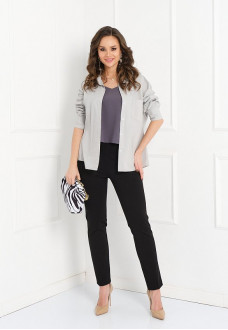 БЛУЗКА КУТРО (ЛАЙТ ГРЭЙ)