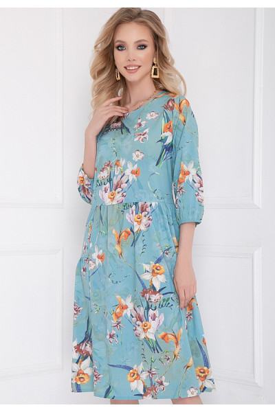 ПЛАТЬЕ КЛАУРА (БЛУ ФЛОВЕРС)