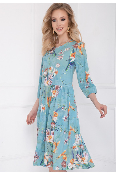 ПЛАТЬЕ КЛАУРА (БЛУ ФЛОВЕРС)