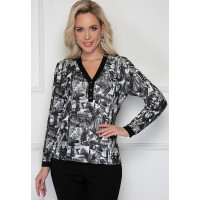 БЛУЗКА ВАЛЬТУРИНИ (БЛЭК ГРЭЙ)