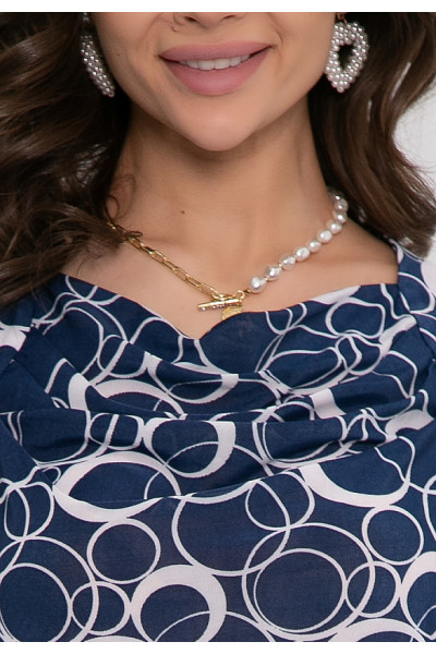 БЛУЗКА ФЛАУТИНО (ДЕНИМ)