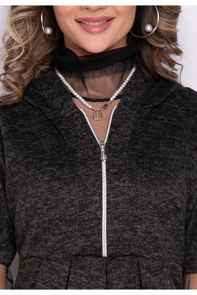 ПЛАТЬЕ ФЕЛИНИО (ДАРК ГРЭЙ) ПЛАТЬЕ ФЕЛИНИО (ДАРК ГРЭЙ)