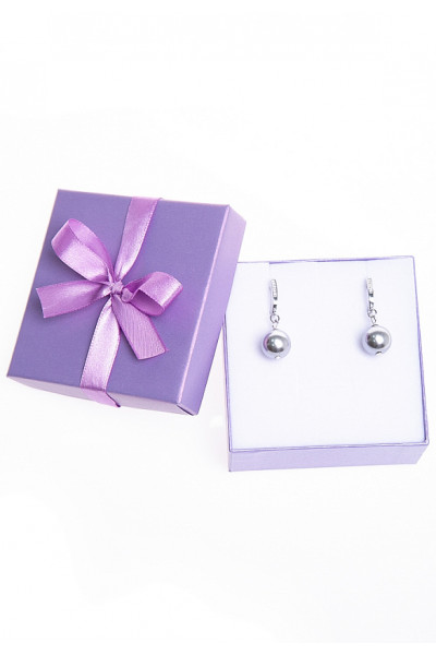 СЕРЬГИ БУРДЖО (СИЛЬВЕР)