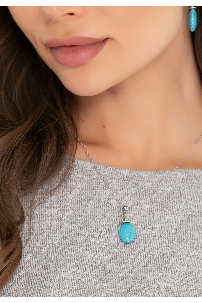 КОЛЬЕ ТЕОЛЛО (БИРЮЗА)