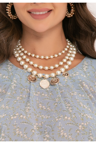 БЛУЗКА АВАЛИЯ (МИНТ ФЛОВЕРС)