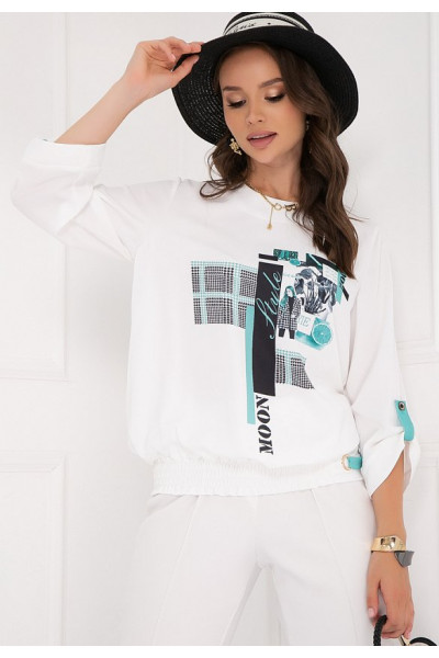 БЛУЗКА МЕДИЛЬЯНИ (ВАЙТ)