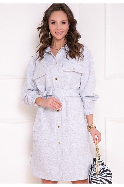 ПЛАТЬЕ КАЗАРИЯ (ЛАЙТ ГРЕЙ)