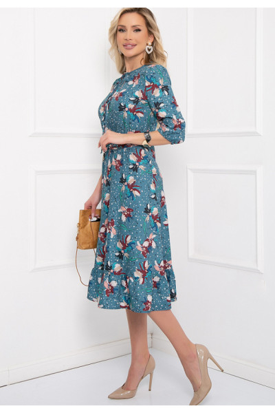 ПЛАТЬЕ КРОСАНИ (БИРЮЗА)