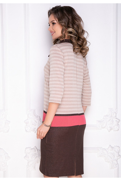 ПЛАТЬЕ ЛУИ (БЭЙЖ БРАУН)