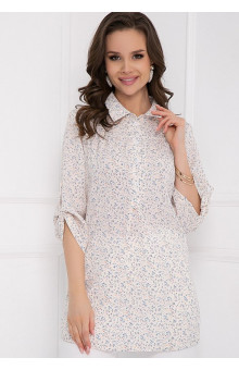 БЛУЗКА ВЕРЧЕЯ (БЕЙЖ ФЛОВЕРС)