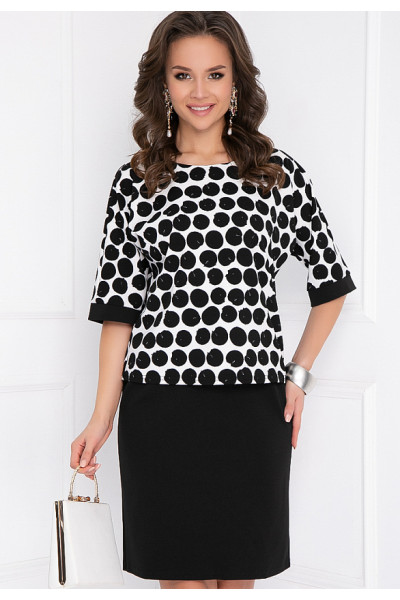 КОСТЮМ ЛАРИЯ (БЛЭК ВАЙТ) КОСТЮМ ЛАРИЯ (БЛЭК ВАЙТ)